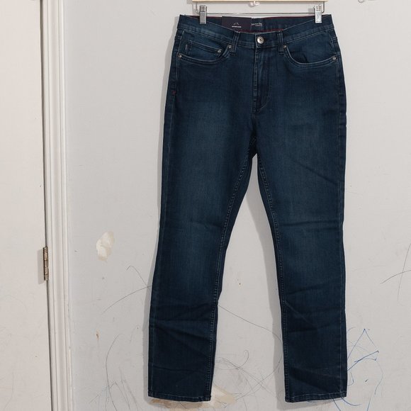 Dark blue Jachs Men’s Comfort Stretch Denim‎ Jean 5 Pocket - Picture 1 of 4